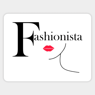 FASHION Red Illustration Sticker